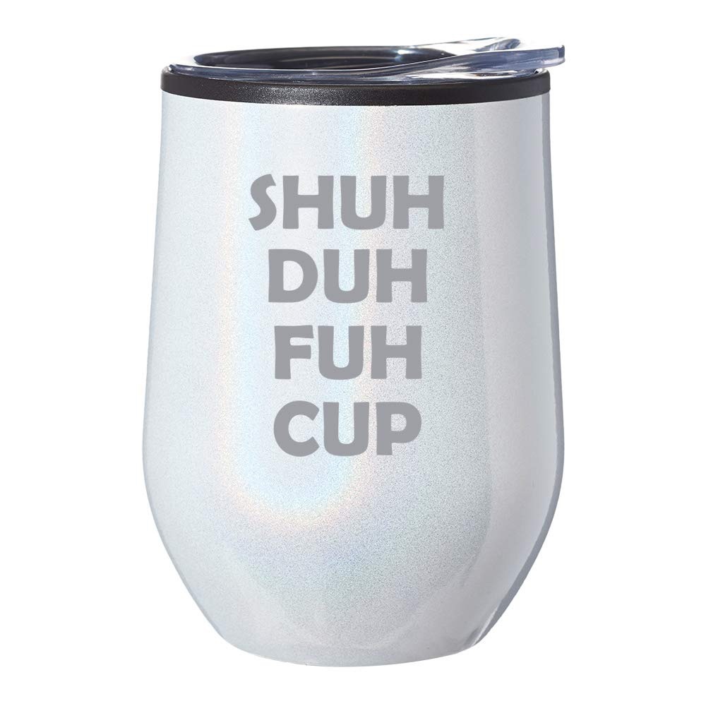 SDFC White iridescent Tumbler